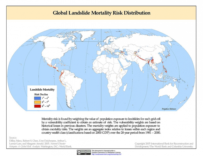 Global Landslide Mortality Risk Distribution – SEDAC (NASA)0